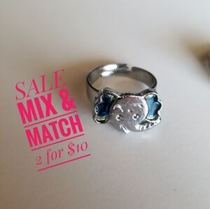 New Blue Elephant Ring (size is adjustable)